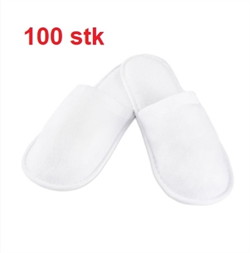 100 PAR ENGANGS SLIPPERS MED GUMMISÅLER